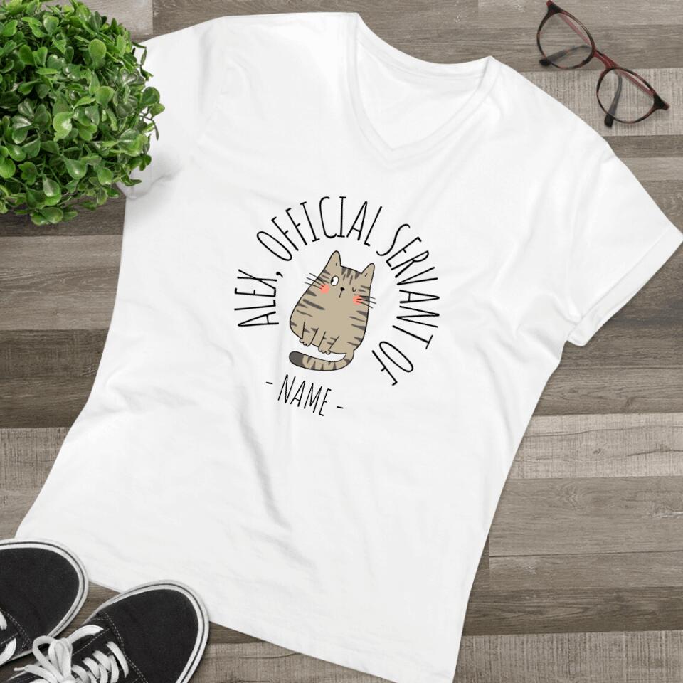 Cat Mom/Dad/Servant Personalized T-Shirt