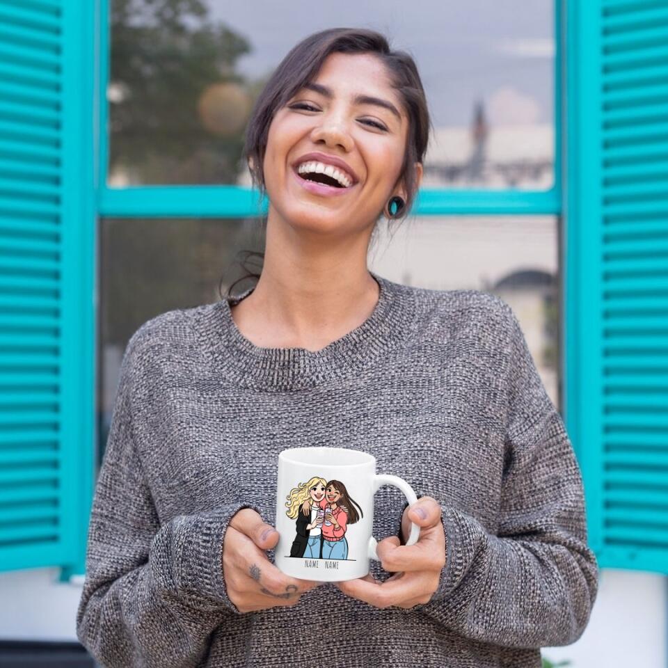 Personalized Besties Mug