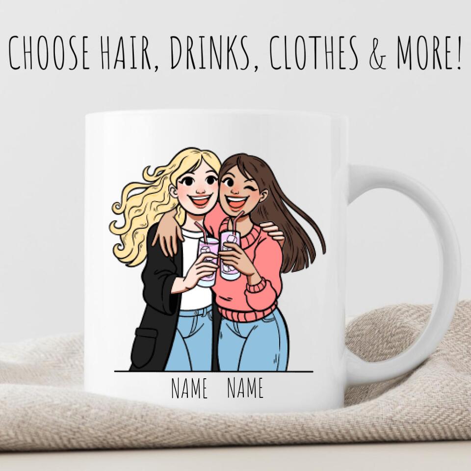 Personalized Besties T-Shirt