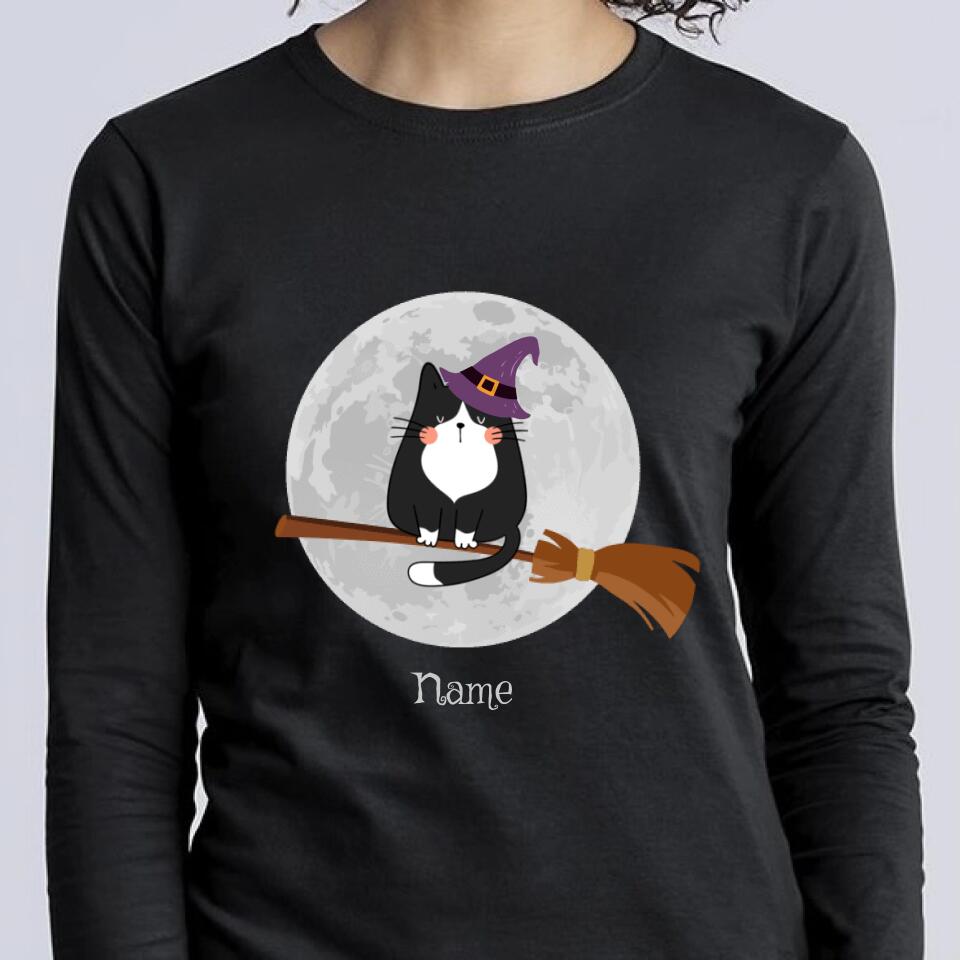 Personalized Halloween Cat T-Shirt