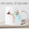 Personalized Cat Dad Pillow