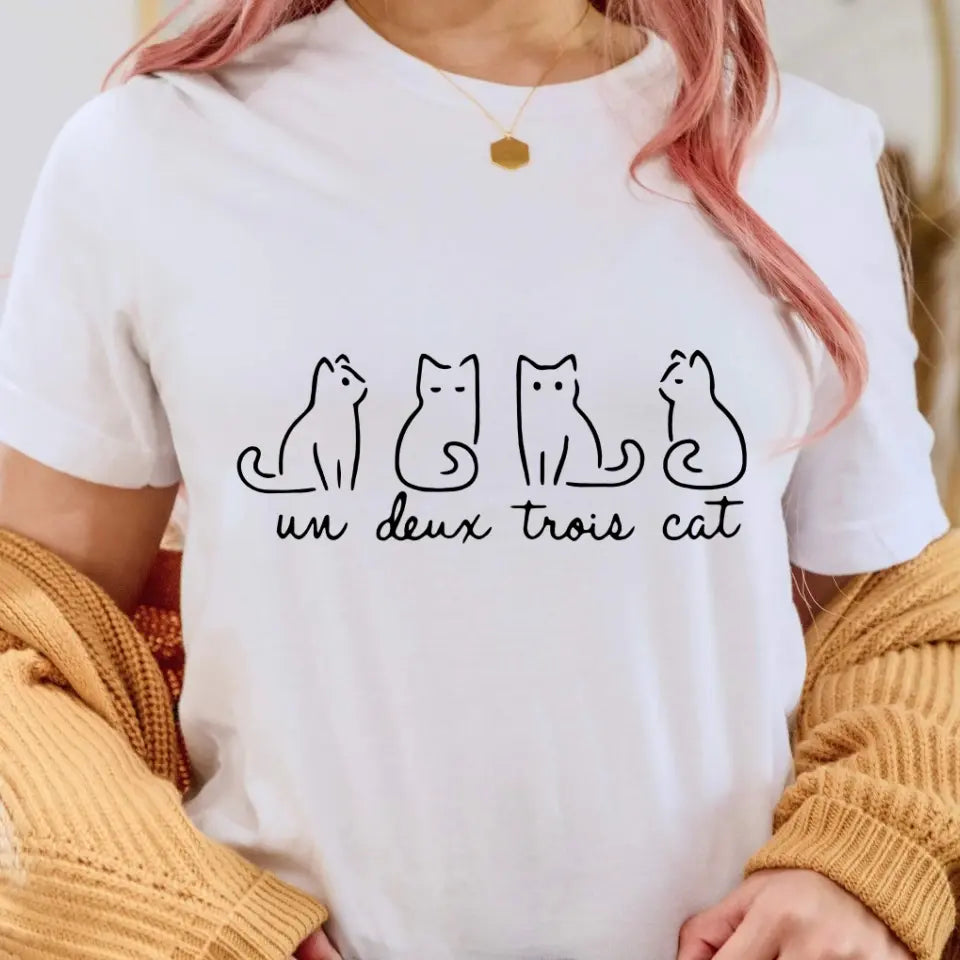 Un Deux Trois Cat T-Shirt