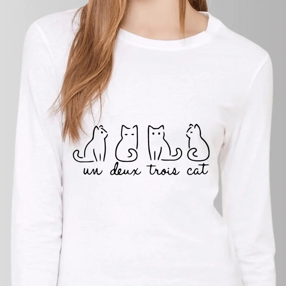 Un Deux Trois Cat T-Shirt