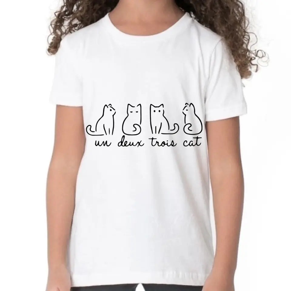 Un Deux Trois Cat T-Shirt