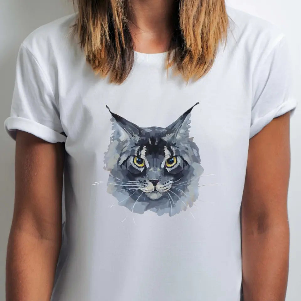 Maine Coon Painting T-Shirt