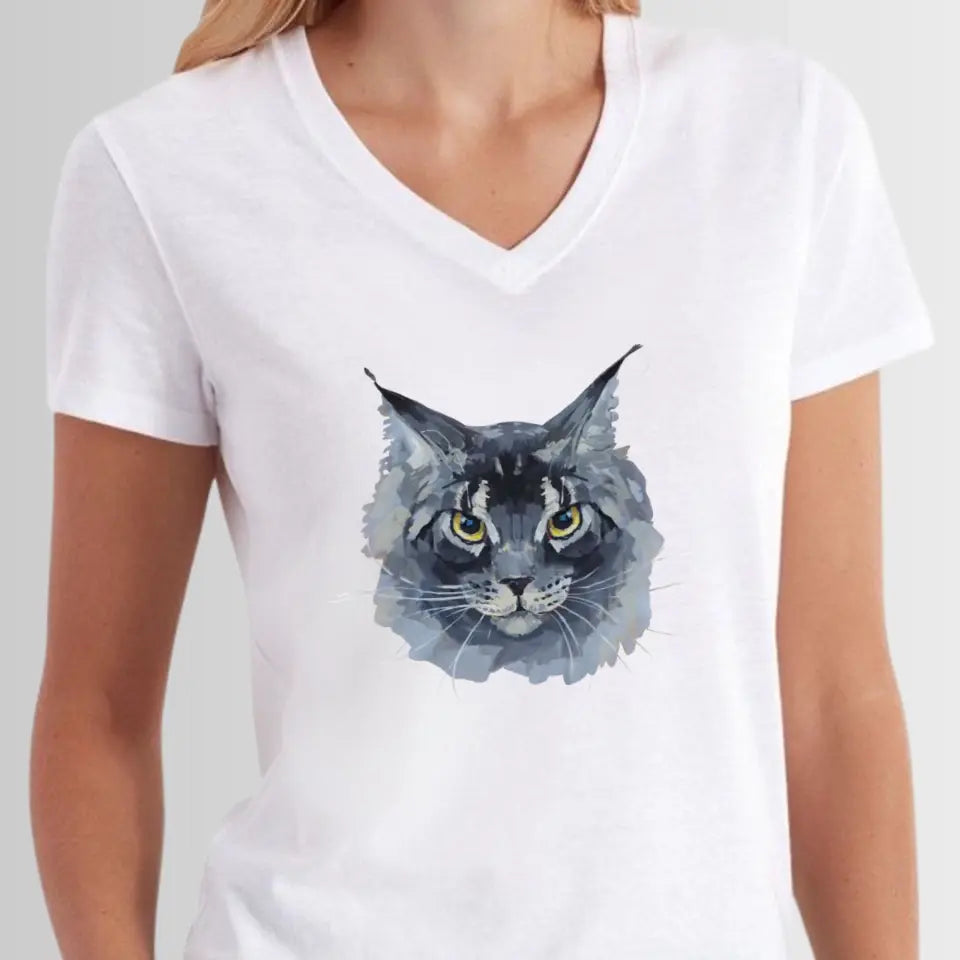 Maine Coon Painting T-Shirt