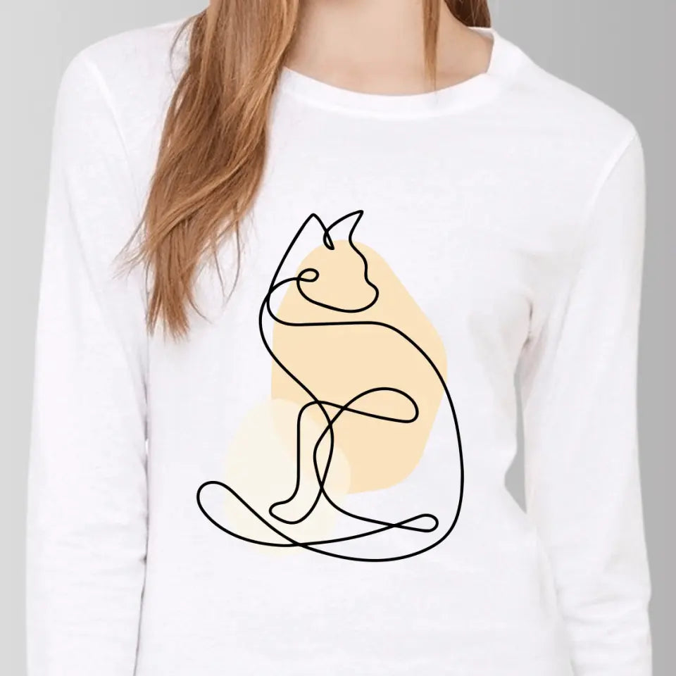 Single Stroke Cat T-Shirt