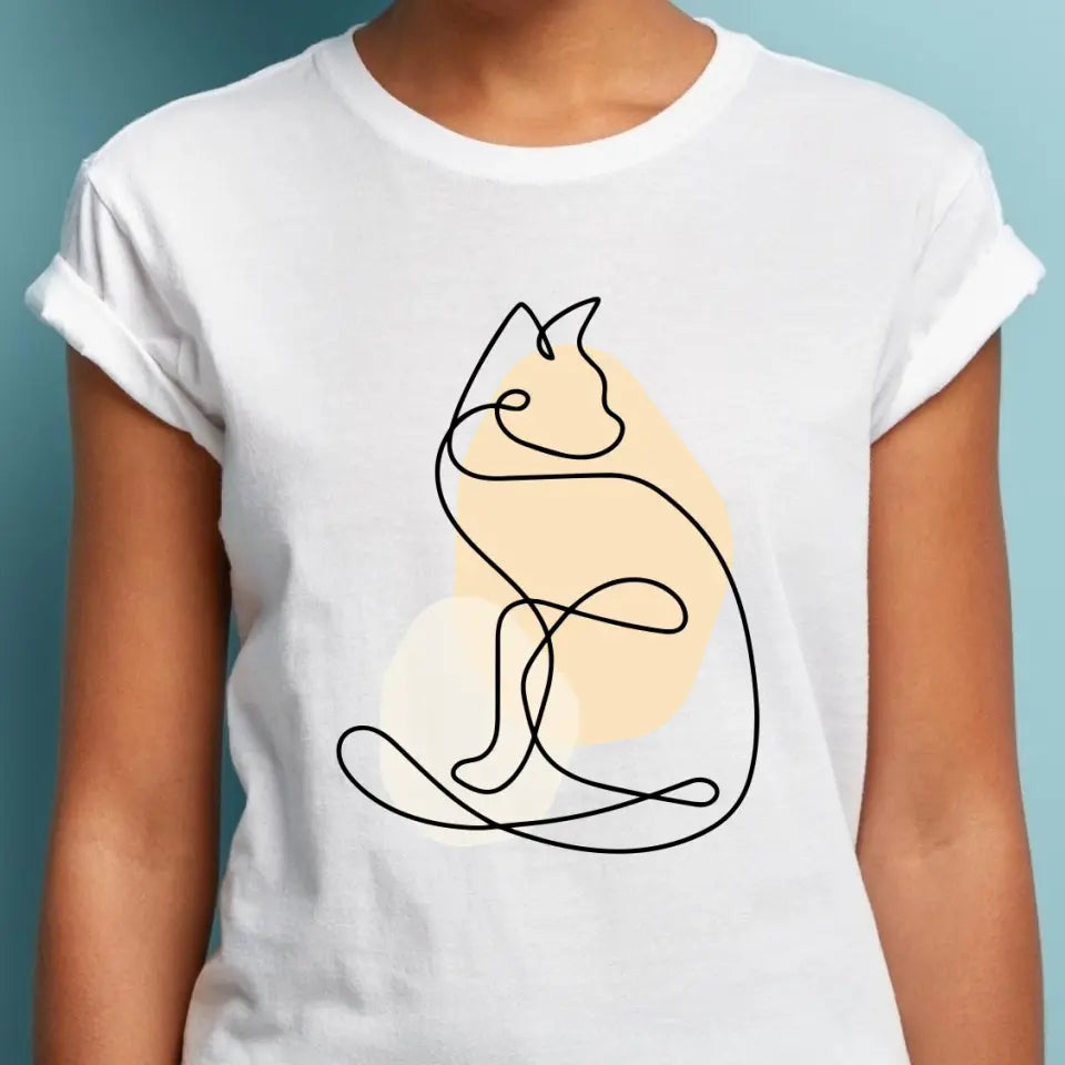 Single Stroke Cat T-Shirt