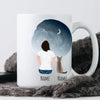 Cat Mom Watercolor Personalized Mug