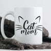 Cat Mom Watercolor Personalized Mug