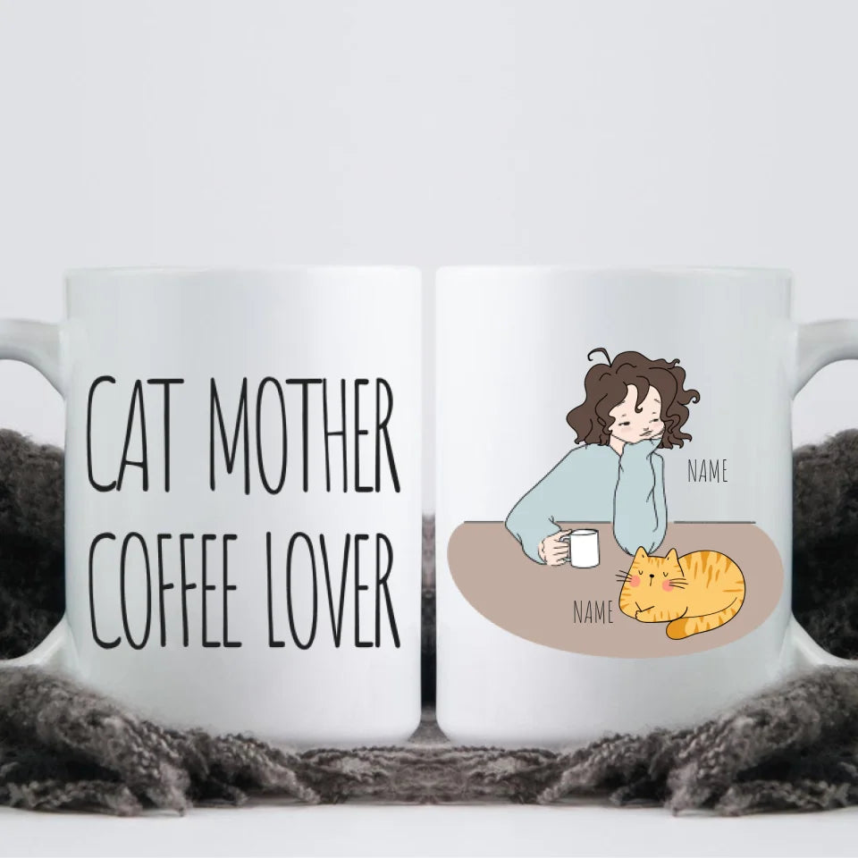 Personalized Cat Morning Mug