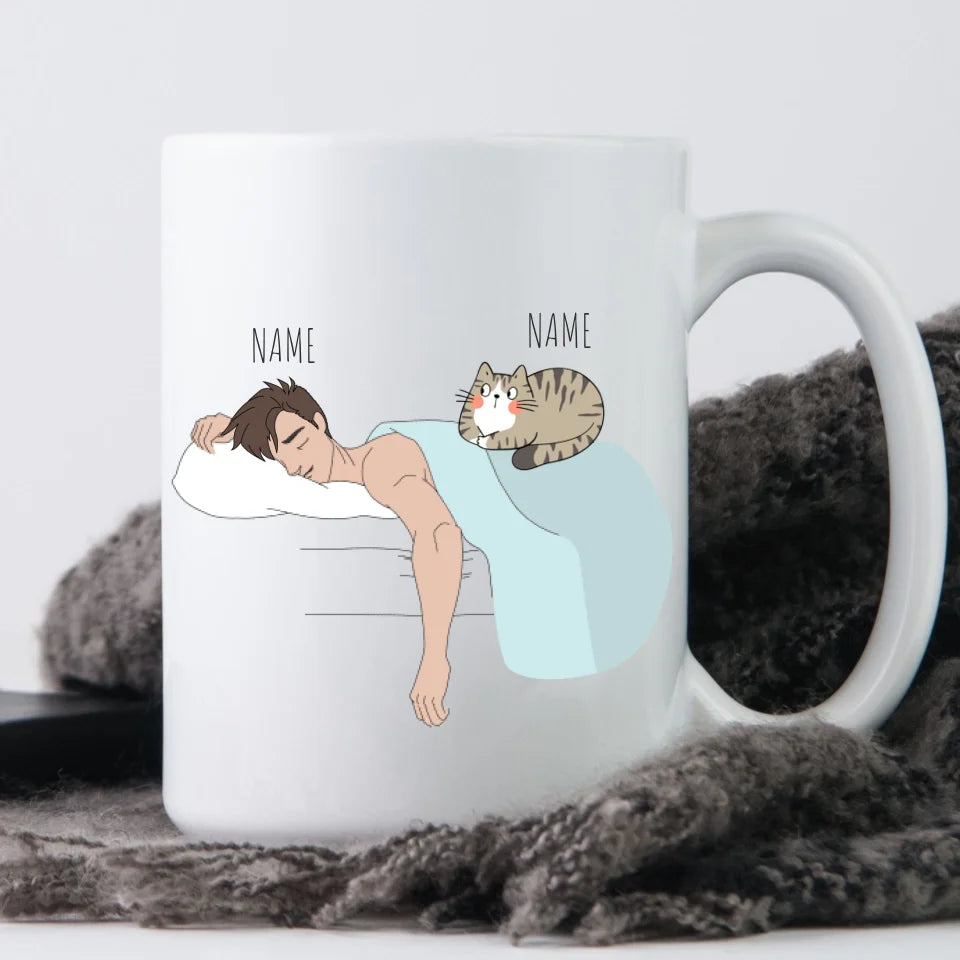 Personalized Cat Dad Mug