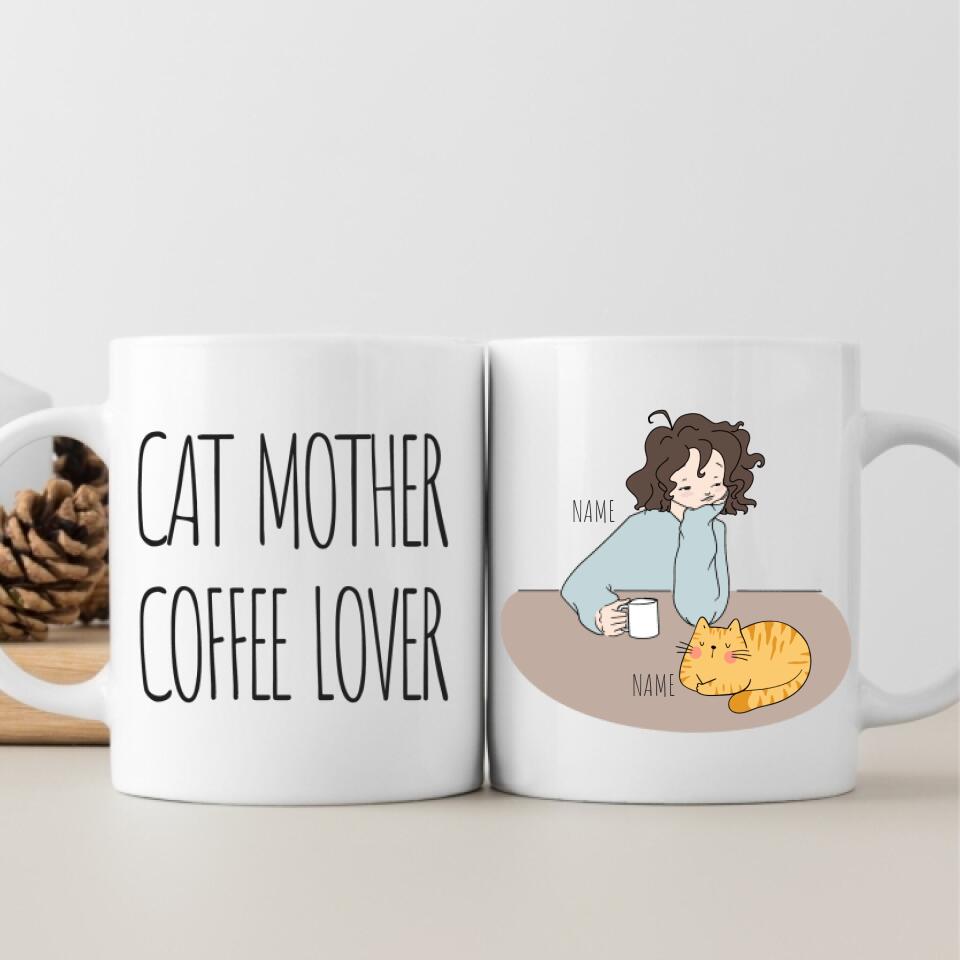 Personalized Cat Morning Mug