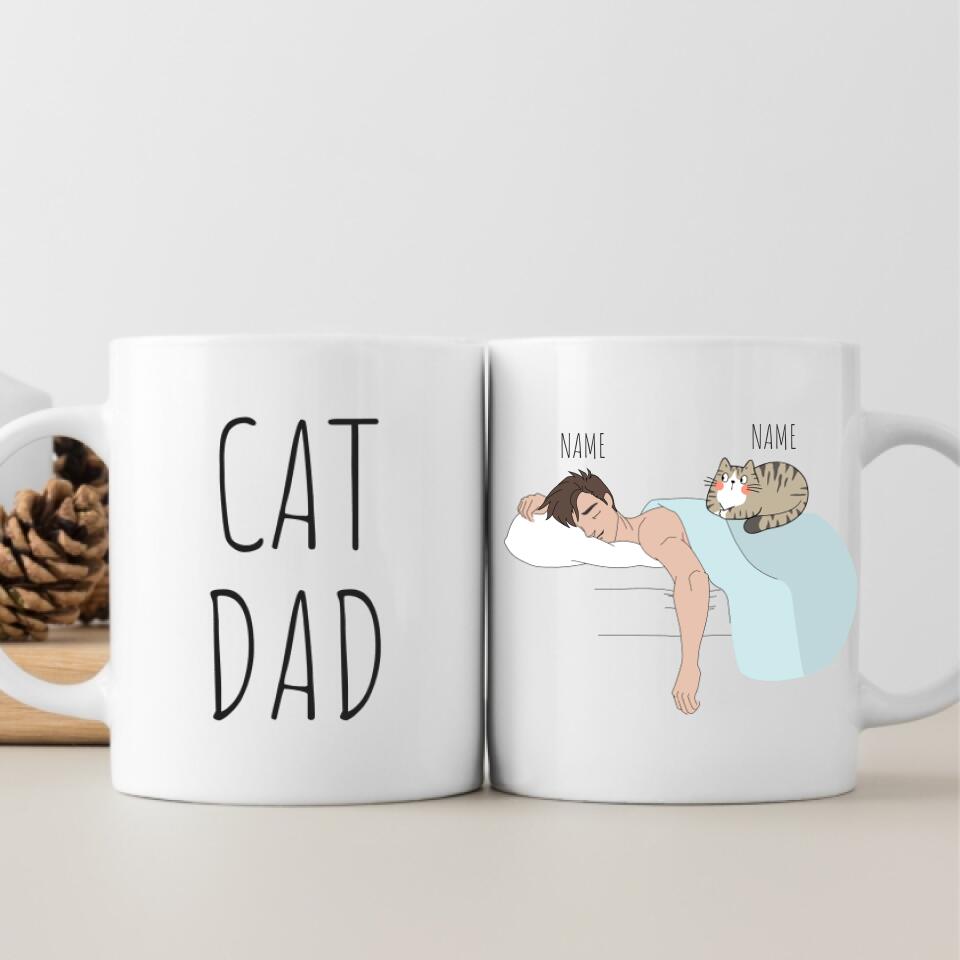 Personalized Cat Dad T-Shirt